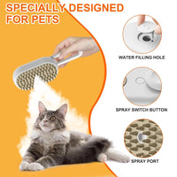 HIGIENE-Escova elétrica para remoção de pelos de gatos, escova elétrica 3 em 1 para cães e gatos, escova para massagem e remoção de pelos de animais de estimação