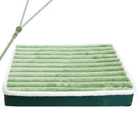 CAMINHAS-Cama curta de pelúcia para cães com fundo antiderrapante, cama ortopédica de espuma para cães, capa removível para cães grandes, médios e pequenos, lavável à máquina