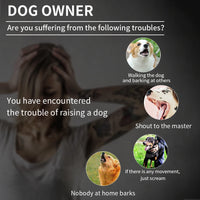 ACESSÓRIOS-Smart Automatic Anti Barking Dog Collar HD Digital Display IP67 Waterproof Collar For Dog Rechargeable Bark Stopper Stop Barking