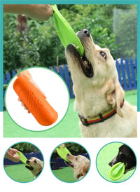 BRINQUEDOS-Disco voador resistente a mordidas OUZEY para cães, brinquedos multifuncionais para treinamento de filhotes, jogo interativo ao ar livre, produtos para cães de estimação