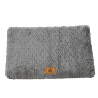 CAMINHAS-Cama curta de pelúcia para cães com fundo antiderrapante, cama ortopédica de espuma para cães, capa removível para cães grandes, médios e pequenos, lavável à máquina