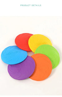 BRINQUEDOS-Disco voador resistente a mordidas OUZEY para cães, brinquedos multifuncionais para treinamento de filhotes, jogo interativo ao ar livre, produtos para cães de estimação