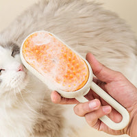 HIGIENE-Escova elétrica para remoção de pelos de gatos, escova elétrica 3 em 1 para cães e gatos, escova para massagem e remoção de pelos de animais de estimação