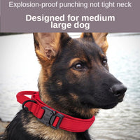 ACESSÓRIOS-Conjunto de coleira tática militar para cães, coleira durável para animais de estimação, coleira retrátil, acessório de treinamento para cães de médio e grande porte, pastor alemão