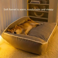 CAMINHAS-New Cat Bed Dog Pet Bed Kennel Non-Slip Winter Warm Small Dog Kennel Sleeping Removed Washed Soft Puppy Cushion Cat Supplies