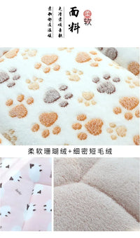 CAMINHAS-Tapete macio e quente para animais de estimação, cama para cachorro, cama para gato, tapete grosso para dormir, cobertor para cachorro, filhote, gatinho, cama para cachorro, para cães pequenos e grandes