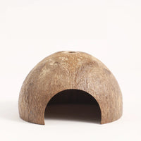 CAMINHAS-Casa de hamster resistente a mordidas, gaiolas de coco naturais para animais de estimação pequenos, esconderijo para porquinhos-da-índia, casa de madeira para hamster, suprimentos para animais de estimação