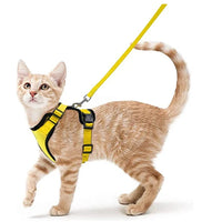 ACESSÓRIOS-Coleira e guia para gatos para caminhada, coletes ajustáveis e macios à prova de fuga para gatos, EasyControl