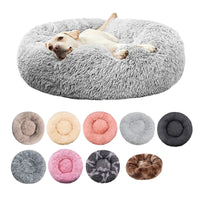 CAMINHAS-Cama redonda para cachorro, cama quente para inverno, cesta de pelúcia para cachorro, cama lavável para animais de estimação para cães pequenos, médios e grandes, sofá para gatos