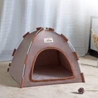 CAMINHAS-Casa dobrável para gatos, tenda para animais de estimação, quatro estações, ninho universal para gatos e cães, tapete refrescante de verão, portátil, dobrável e respirável para áreas externas