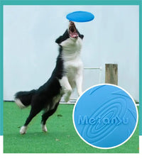 BRINQUEDOS-Disco voador resistente a mordidas OUZEY para cães, brinquedos multifuncionais para treinamento de filhotes, jogo interativo ao ar livre, produtos para cães de estimação