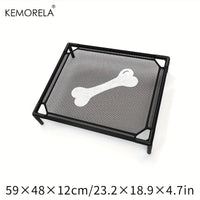 CAMINHAS-Cama elevada refrescante para cães KEMORELA, cama elevada para cães de médio porte, à prova de mordidas, lavável, malha respirável