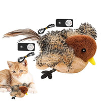 BRINQUEDOS-Flappy Bird Brinquedo Interativo para Gatos Controle Remoto USB Recarregável Brinquedo de Pelúcia para Gatos de Estimação Brinquedo de Pássaro Batendo as Batidas Estimula o Instinto de Caças