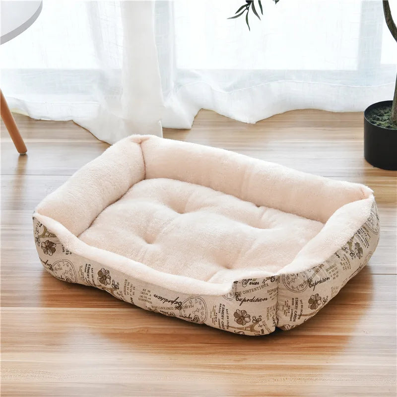 CAMINHAS-Cama para cachorro de estimação, almofada para filhotes, canil para filhotes de gatos, tamanho grande, ninho macio, cestas para cães pequenos e grandes, sofá macio, almofada para animais