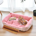 CAMINHAS-Cama para cachorro de estimação, almofada para filhotes, canil para filhotes de gatos, tamanho grande, ninho macio, cestas para cães pequenos e grandes, sofá macio, almofada para animais