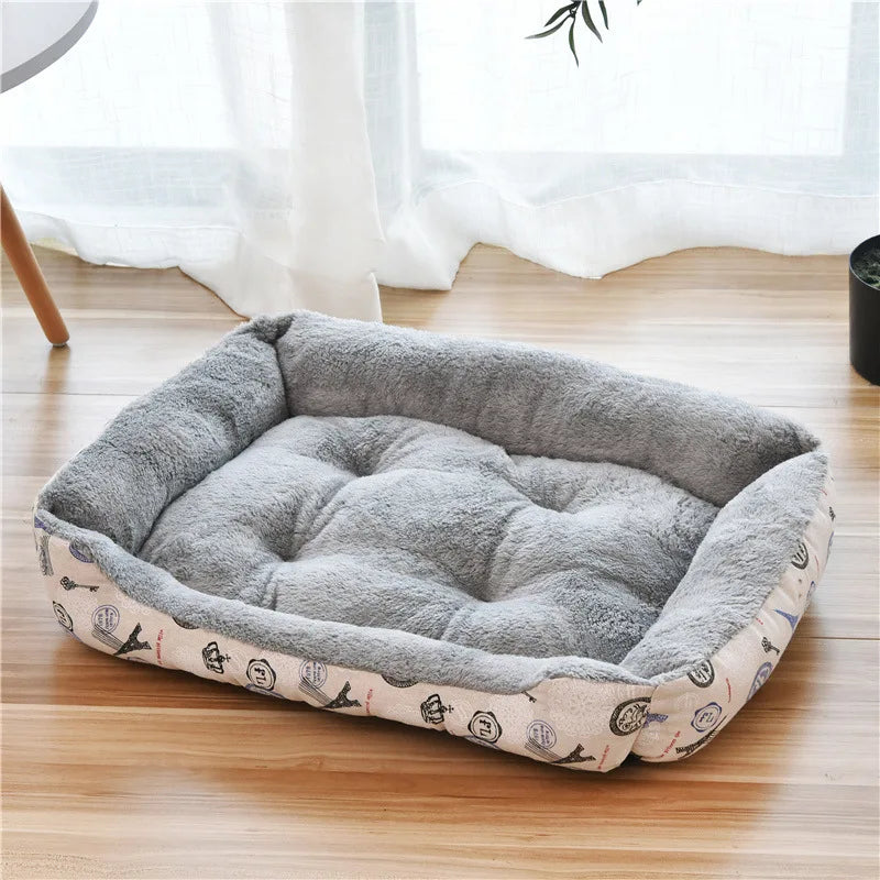 CAMINHAS-Cama para cachorro de estimação, almofada para filhotes, canil para filhotes de gatos, tamanho grande, ninho macio, cestas para cães pequenos e grandes, sofá macio, almofada para animais