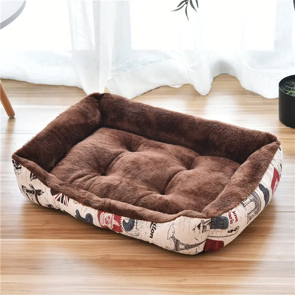 CAMINHAS-Cama para cachorro de estimação, almofada para filhotes, canil para filhotes de gatos, tamanho grande, ninho macio, cestas para cães pequenos e grandes, sofá macio, almofada para animais
