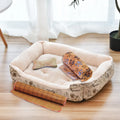 CAMINHAS-Cama para cachorro de estimação, almofada para filhotes, canil para filhotes de gatos, tamanho grande, ninho macio, cestas para cães pequenos e grandes, sofá macio, almofada para animais