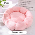 CAMINHAS-Cama redonda para animais de estimação de 40-60 cm, cama para cães grandes, cama supermacia para gatos, longa, de pelúcia, cesta para cães, almofada, cama para gatos, tapete para animais, sofá para dormir