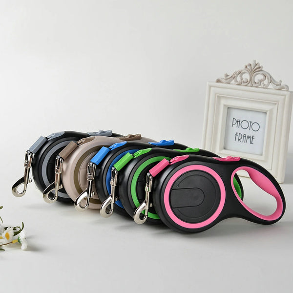 ACESSÓRIOS-Coleira retrátil para cães grandes de 8 m, extensível, para treinamento ao ar livre, cinto de tração para filhotes, cães pequenos, gato, pug, produto Labrodor
