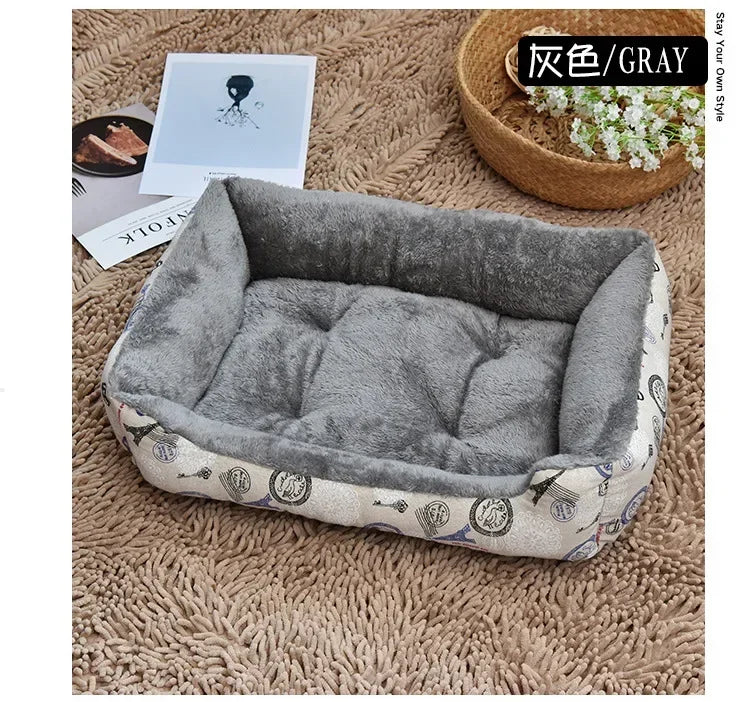 CAMINHAS-Cama para cachorro de estimação, almofada para filhotes, canil para filhotes de gatos, tamanho grande, ninho macio, cestas para cães pequenos e grandes, sofá macio, almofada para animais
