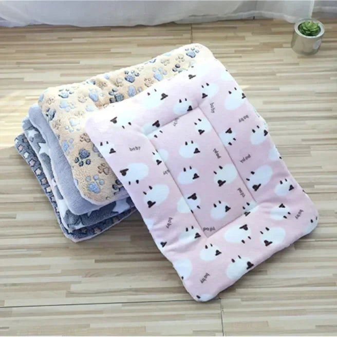 CAMINHAS-Tapete macio e quente para animais de estimação, cama para cachorro, cama para gato, tapete grosso para dormir, cobertor para cachorro, filhote, gatinho, cama para cachorro, para cães pequenos e grandes