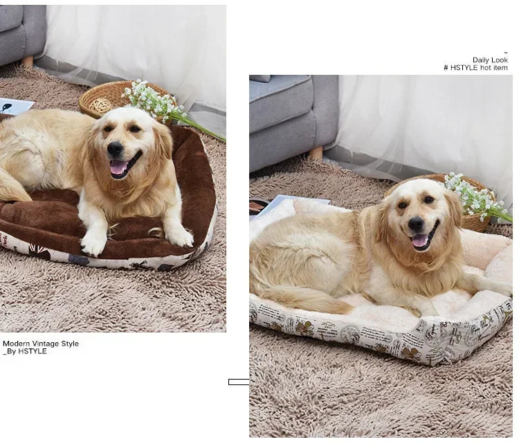 CAMINHAS-Cama para cachorro de estimação, almofada para filhotes, canil para filhotes de gatos, tamanho grande, ninho macio, cestas para cães pequenos e grandes, sofá macio, almofada para animais