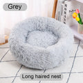 CAMINHAS-Cama redonda para animais de estimação de 40-60 cm, cama para cães grandes, cama supermacia para gatos, longa, de pelúcia, cesta para cães, almofada, cama para gatos, tapete para animais, sofá para dormir