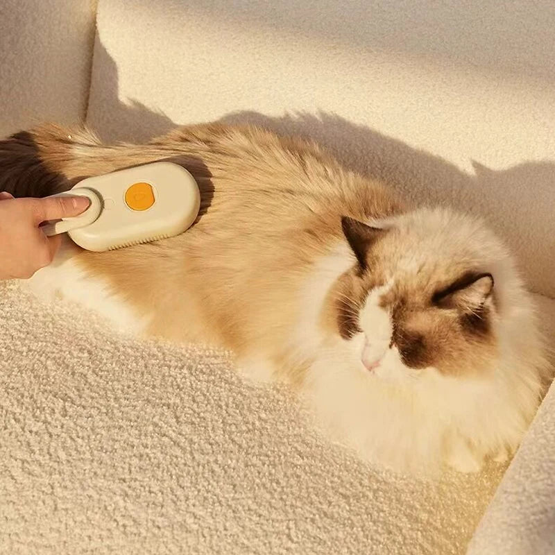 HIGIENE-Escova elétrica para remoção de pelos de gatos, escova elétrica 3 em 1 para cães e gatos, escova para massagem e remoção de pelos de animais de estimação
