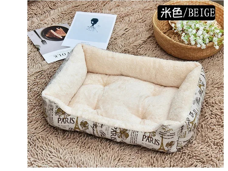 CAMINHAS-Cama para cachorro de estimação, almofada para filhotes, canil para filhotes de gatos, tamanho grande, ninho macio, cestas para cães pequenos e grandes, sofá macio, almofada para animais