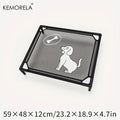 CAMINHAS-Cama elevada refrescante para cães KEMORELA, cama elevada para cães de médio porte, à prova de mordidas, lavável, malha respirável