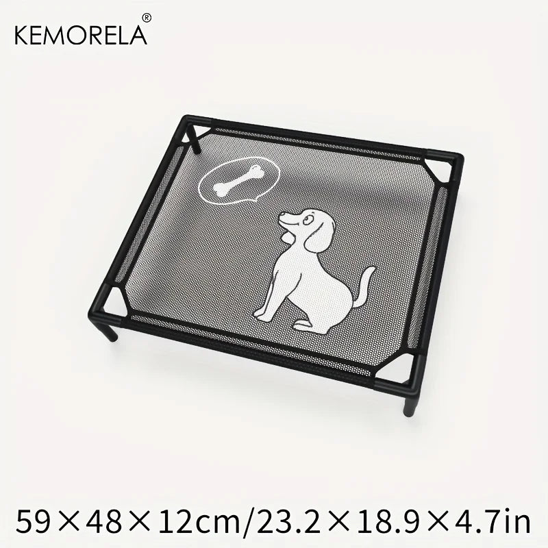 CAMINHAS-Cama elevada refrescante para cães KEMORELA, cama elevada para cães de médio porte, à prova de mordidas, lavável, malha respirável