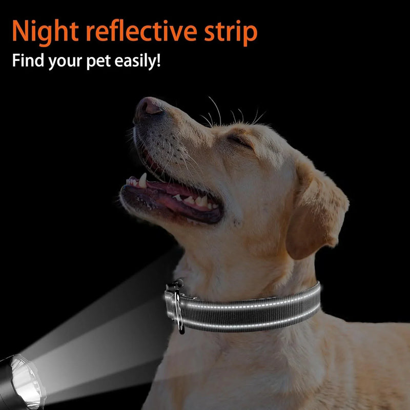 ACESSÓRIOS-Airtag Dog Collar with Waterproof AirTag Case, Reflective Soft Padded & Safety Air Tag Pet Collar Adjustable for Large Dogs