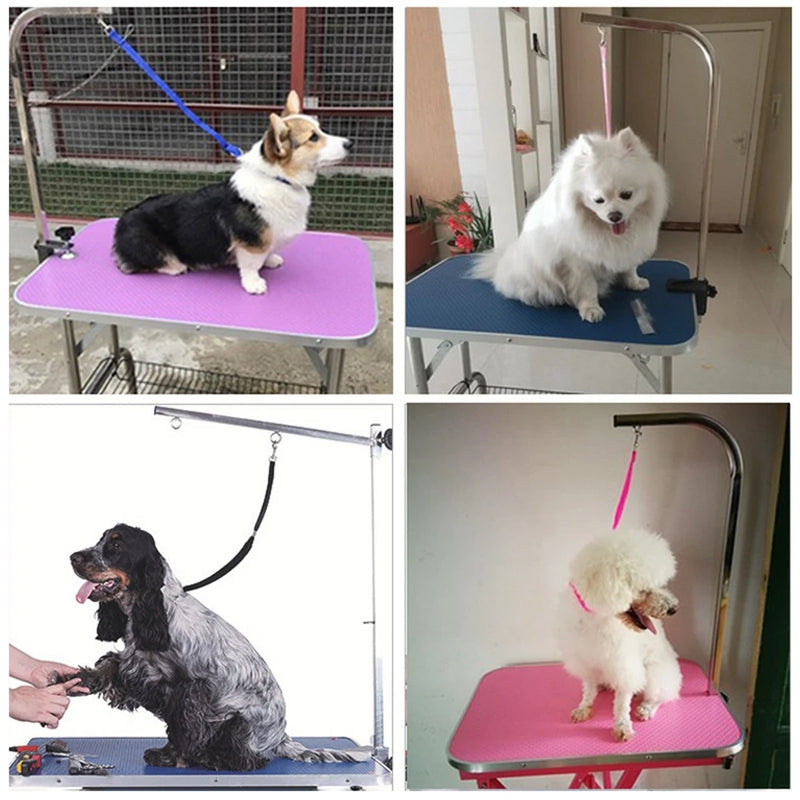ACESSÓRIOS-Coleira de segurança ajustável com cabeça dupla para carro, cinto de segurança para animais de estimação, coleira de segurança para carro, dois arreios para cães, alavanca de segurança, coleiras de tração para cães