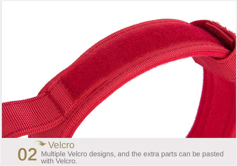ACESSÓRIOS-Conjunto de coleira tática militar para cães, coleira durável para animais de estimação, coleira retrátil, acessório de treinamento para cães de médio e grande porte, pastor alemão
