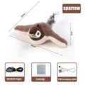 BRINQUEDOS-Flappy Bird Brinquedo Interativo para Gatos Controle Remoto USB Recarregável Brinquedo de Pelúcia para Gatos de Estimação Brinquedo de Pássaro Batendo as Batidas Estimula o Instinto de Caças