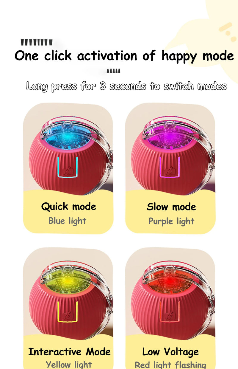 BRINQUEDOS-Novo brinquedo interativo para gatos, bola rolante automática, rabo falso, brinquedo elétrico inteligente recarregável para animais de estimação, treinamento para cães e gatos, imitação de ratoe