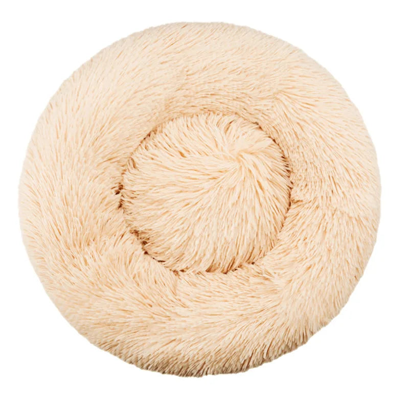 CAMINHAS-Cama redonda para cachorro, cama quente para inverno, cesta de pelúcia para cachorro, cama lavável para animais de estimação para cães pequenos, médios e grandes, sofá para gatos