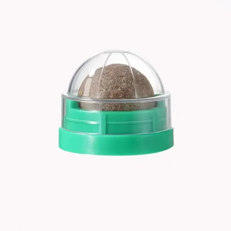 BRINQUEDOS-Bola adesiva para parede de gato, brinquedo arranhador, petiscos saudáveis e naturais, remove bolas para promover a digestão, petisco de grama para gatos