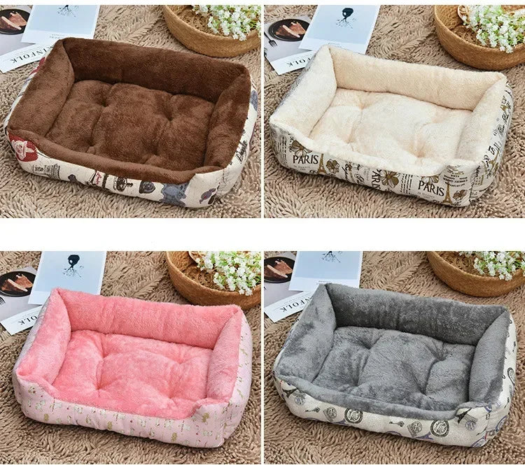 CAMINHAS-Cama para cachorro de estimação, almofada para filhotes, canil para filhotes de gatos, tamanho grande, ninho macio, cestas para cães pequenos e grandes, sofá macio, almofada para animais
