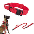ACESSÓRIOS-Conjunto de coleira tática militar para cães, coleira durável para animais de estimação, coleira retrátil, acessório de treinamento para cães de médio e grande porte, pastor alemão