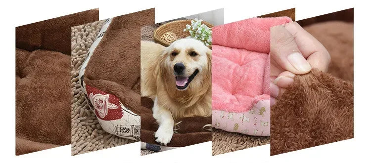 CAMINHAS-Cama para cachorro de estimação, almofada para filhotes, canil para filhotes de gatos, tamanho grande, ninho macio, cestas para cães pequenos e grandes, sofá macio, almofada para animais