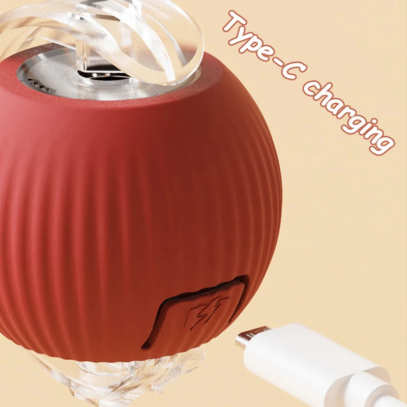 BRINQUEDOS-Novo brinquedo interativo para gatos, bola rolante automática, rabo falso, brinquedo elétrico inteligente recarregável para animais de estimação, treinamento para cães e gatos, imitação de ratoe