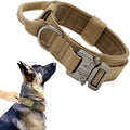 ACESSÓRIOS-Conjunto de coleira tática militar para cães, coleira durável para animais de estimação, coleira retrátil, acessório de treinamento para cães de médio e grande porte, pastor alemão