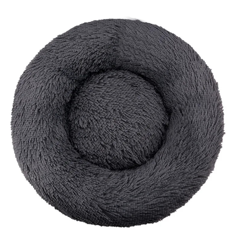 CAMINHAS-Cama redonda para cachorro, cama quente para inverno, cesta de pelúcia para cachorro, cama lavável para animais de estimação para cães pequenos, médios e grandes, sofá para gatos