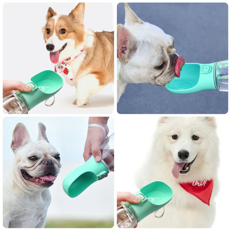HIGIENE-Garrafa de água portátil para cães pequenos e grandes, tigelas à prova de vazamento para caminhada ao ar livre, suprimentos para chihuahua e buldogue francês