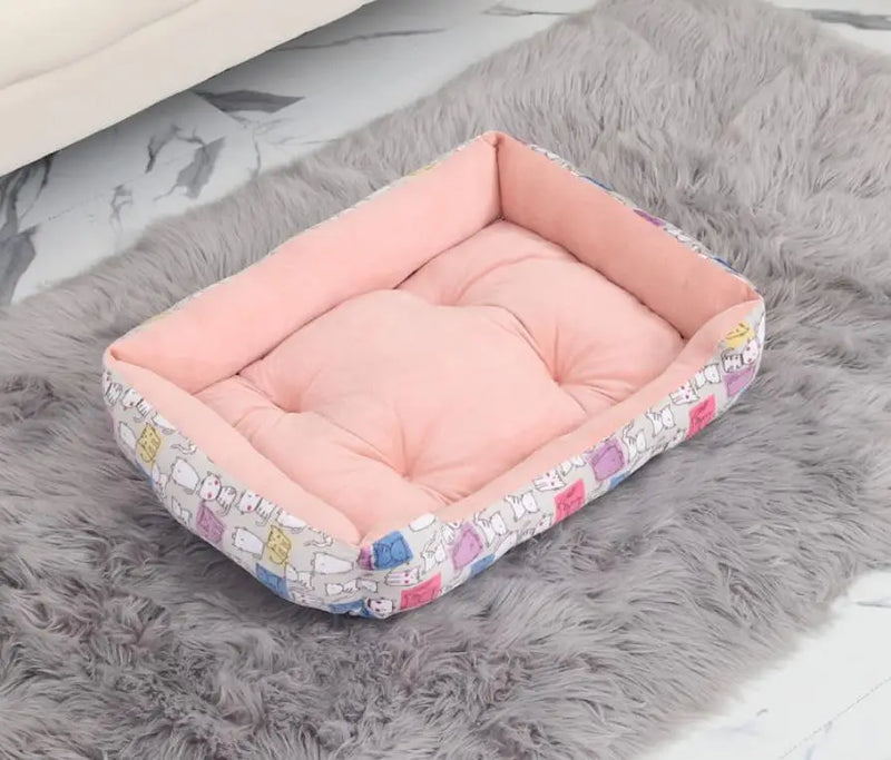 CAMINHAS-Cama para cachorro de estimação, almofada para filhotes, canil para filhotes de gatos, tamanho grande, ninho macio, cestas para cães pequenos e grandes, sofá macio, almofada para animais
