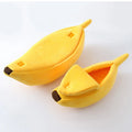 CAMINHAS-Cama de gato banana, fofa, engraçada, aconchegante, tapete para gatos, quente, durável, portátil, cesta para animais de estimação, canil, almofada para cães, suprimentos para gatos, multicoloridor
