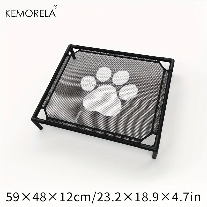 CAMINHAS-Cama elevada refrescante para cães KEMORELA, cama elevada para cães de médio porte, à prova de mordidas, lavável, malha respirável