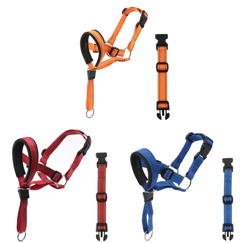ACESSÓRIOS-Coleira de treinamento criativa para cães Halti, coleira de treinamento suave para cães, arnês de nylon, arnês de segurança para todas as estações, arnês útil para cãest